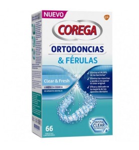 COREGA ORTODONCIAS & FERULAS 66 TABLETAS LIMPIAD