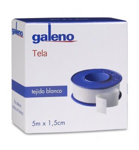 ESPARADRAPO GALENO TELA BLANCO 5 M X 1'5 CM