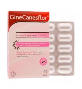 GINECANESFLOR CAPS VAGINALES 10 CAPS